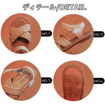 キッズ サンダル 編み込み 女の子 子供 人気 おしゃれ 歩きやすい 小学生 サンダル かわいい 子供靴 レザー ペタンコ 小学生 女子 こども おすすめ 15-21.5cm ブラック カーキ ホワイト アウトドア ジュニア かわいい おしゃれ 送料無料