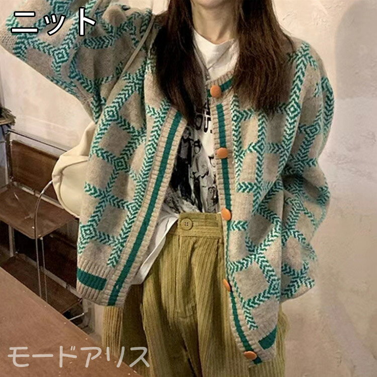 カーディガンレディース春秋カーディ...