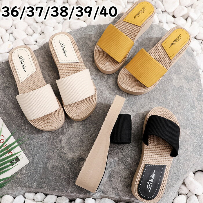 ペタンコ サンダル スリッパ ビーチサンダル 夏用 レディース おしゃれ 歩きやすい 厚底サンダル オフ..