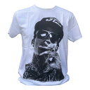 【送料無料】 ウィズ カリファ Wiz Khalifa プリントTシャツ ムービーTシャツ バンドTシャツ メンズ レディース ユニセックス 白 ホワイト S/M/L INDEEZ 変わったTシャツ 個性的 ペア See You Again Young, Wild Free Black and Yellow