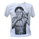 【送料無料】 リル ウェイン Lil Wayne プリントTシャツ ムービーTシャツ バンドTシャツ メンズ レディース ユニセックス 白 ホワイト S/M/L INDEEZ 変わったTシャツ 個性的 ペア ホット ボーイズ Hot Boys MC ヒップホップ HIPHOP ラップ Rap リル ウェイン