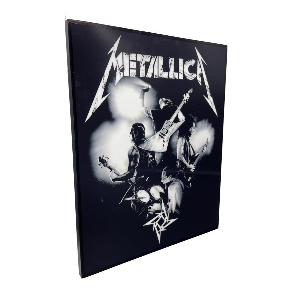 【送料無料】 メタリカ Metallica METALLICA アートパネル 壁掛け 据え置き 壁掛けフック付き アーティスト POPパネル インテリア アートフレーム ポスター cool クール 面白い かっこいい ア…