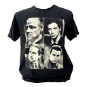 送料無料 ゴッドファーザー The Godfather ヴィトー アンドリーニ コルレオーネ ムービー Tシャツ インナー バンド Tシャツ メンズ レディース 黒 ブラック プリント セレクトTシャツ ユニセックス 面白い デザイン 誕生日 プレゼント 彼氏 ギフトバッグ 袋 贈り物