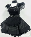 メイド服 セット レディース ゴスロリ 大人かわいい モノトーン ストライプ ミニ丈 コスプレ 制服風 ワンピース エプロン ゴシック メイドカフェ 衣装 イベント 推し活 地雷系 撮影会 パーティー 新入荷