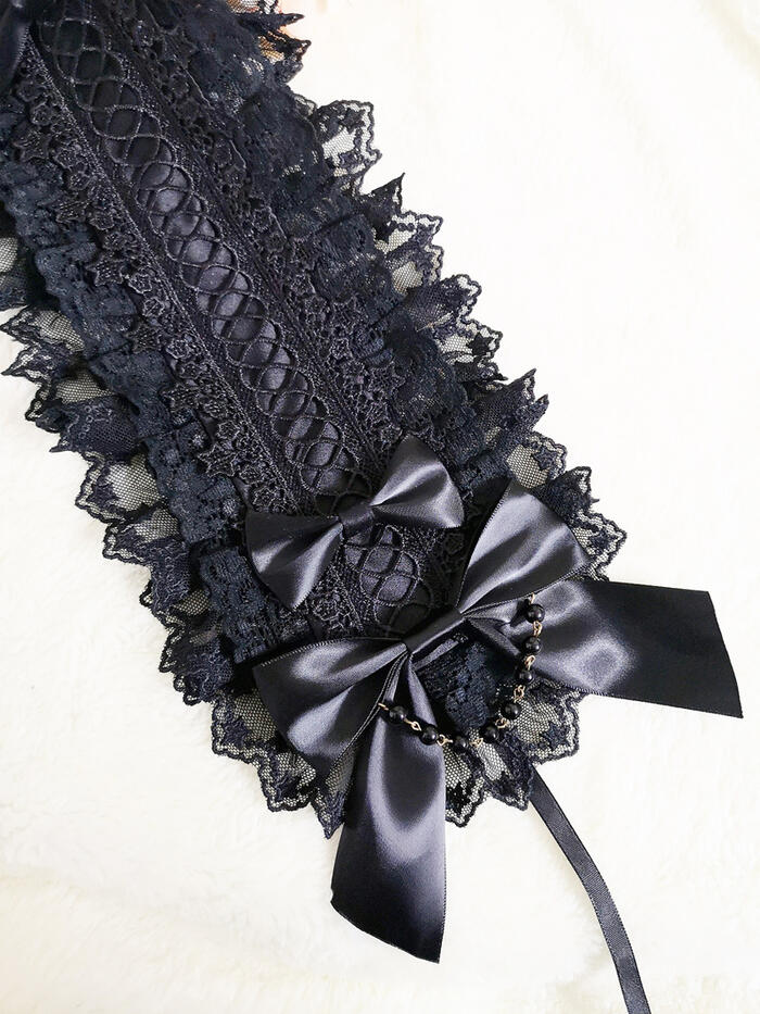 【送料無料】即納 ロリータ Lolita ヘッドドレス ヘアバンド へアドレス ハンドメイド ゴスロリ ゴシック 華やか カチューシャ ブラック クロス 十字架 レース リボン レディース コーデ自由 髪飾り ヘアアクセサリー 黒ロリ コスプレ コスチューム クリスマス ハロウィンの商品画像 2