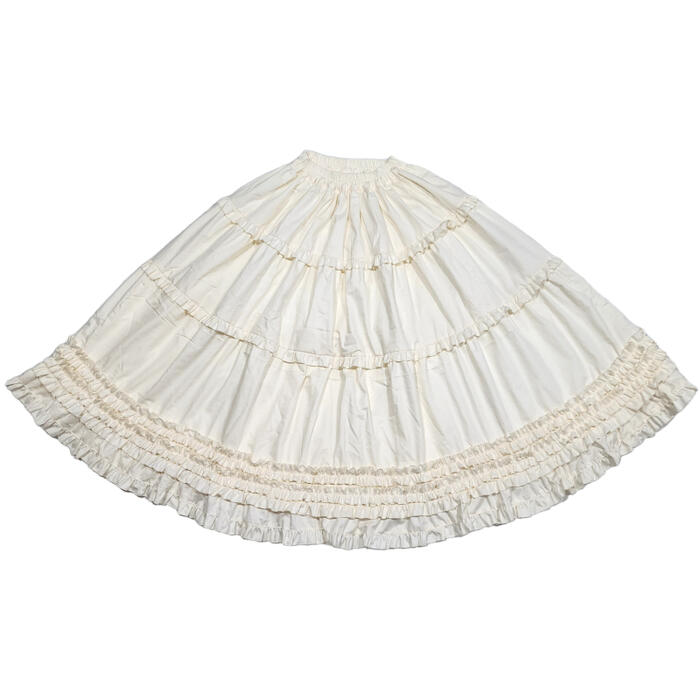 ロリータ スカート ロング クラロリ ゴスロリ ティアードスカート フレアスカート フリルスカート ロングスカート 丈60-100cm Aライン 体型カバー 見...