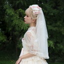 ロリータ ベール カチューシャ ヘッドドレス チュール フラワーモチーフ 春夏 花びら 通年 オールシーズン ふんわり ヘアアクセサリー ロリィタ レディース ...