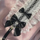 即納 ロリィタ ロリータ ゴスロリ ヘッドドレス カチューシャ 髪飾り ヘアアクセサリー ゴシック 黒ロリ GOTHIC Lolita 髪留め リボン 十字架 レース ハンドメイド 手作り ロリータファッション ロリータヘアバンド コスプレ コスチューム ブラック×ホワイト