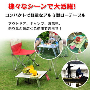 【1年保証】キャンプテーブル アウトドアテーブル ソロ キャンプ コンパクト ローテーブル ロールテーブル アルミ 折りたたみ 軽量 アウトドア 用品 キャンプ 雑貨 おしゃれ かわいい 収納袋付き 運動会 ad251 ギフト 防災 避難用 おうちキャンプ ベランピング通販格安セール情報 楽天 通販