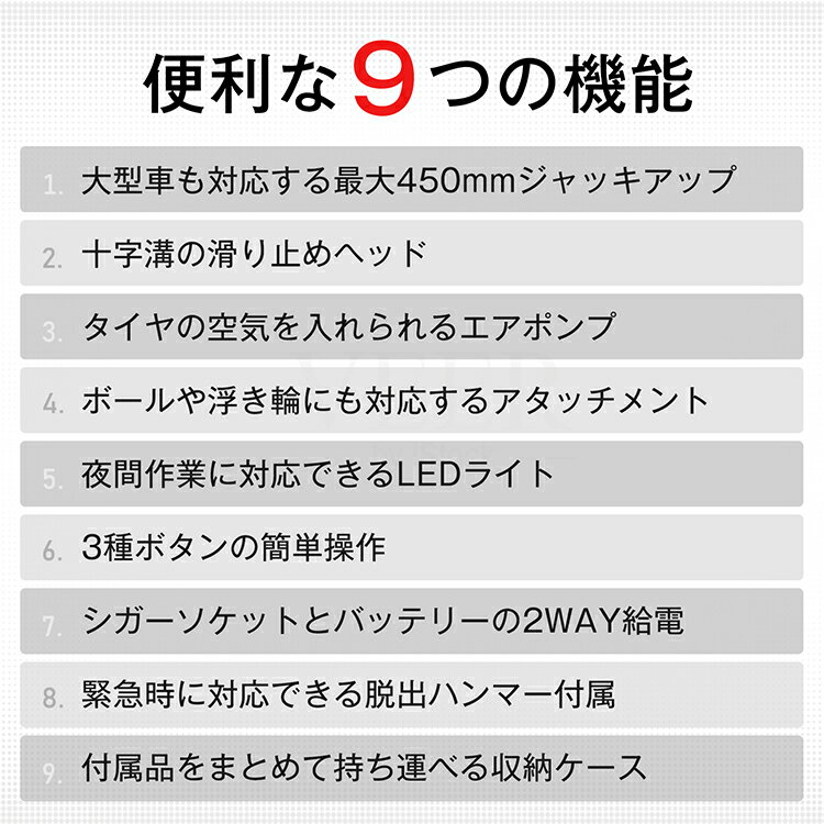 *20%OFF�����ݥ��10,736��*������̵������ư��������å�5t LED�饤���դ� ������ư����å� ��������å� ��ư�֥���å� 12V DC��������ư����ä� ��ư������ե� ��������ѥ���å� ��ư��եȥ���å� �Ѳٽ� 5�ȥ� 5000Kg �־夲�� ���ƥʥ� DIY ������ ee398