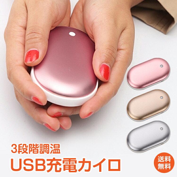 充電式カイロ（1000円程度） ＼5/15迄11%OFFクーポン／【1年保証】充電式 カイロ 繰り返し 使える 電熱カイロ ハンドウォーマー 防寒グッズ エコ 省エネ 節電 あったか 冬 コンパクト 収納袋つき 再利用 mb077