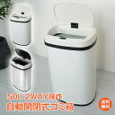 ＼30日20時15 OFFクーポン／母の日ギフト 【1年保証】ゴミ箱 50L 自動開閉式 ごみ箱 フタ付き センサー搭載 ダストボックス おしゃれ ステンレス 大型 キッチン リビング ny177 新生活 生活用品 家電