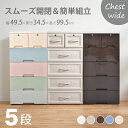 *先着限定90%OFFクーポン*母の日ギフト【1年保証】☆レビュー特典☆チェスト プラスチック 5段 収納ケース 衣装ケース 引き出し 入替可能 クローゼット ...