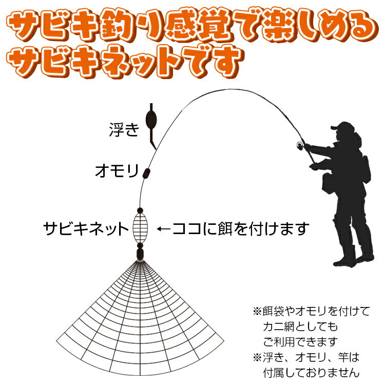 25日26日12%OFFクーポン♪【1年保証】サビキネット 網 釣り 地引網 ボムネット サビキ ネット 釣り 海釣り 爆釣 堤防釣り ファミリーフィッシング 釣り網 カニ網 防波堤サビキ 川釣り 池釣り ny560