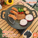 *GW限定15%OFFクーポン*【1年保証】グリルパン バーベキュー BBQ 調理用品 アウトドア キャンプ 鉄板 29cm 軽量 ガスコンロ 直火 IH グリ...