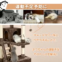 ＼4/25～11%OFFクーポン／【1年保証】キャットタワー キャット 猫 おもちゃ おしゃれ 据え置き ペット 用品 家族 ネコ ハンモック 爪研ぎ 隠れ家 おもちゃ 安定感 pt029 新生活 生活用品 クリスマス プレゼント 3