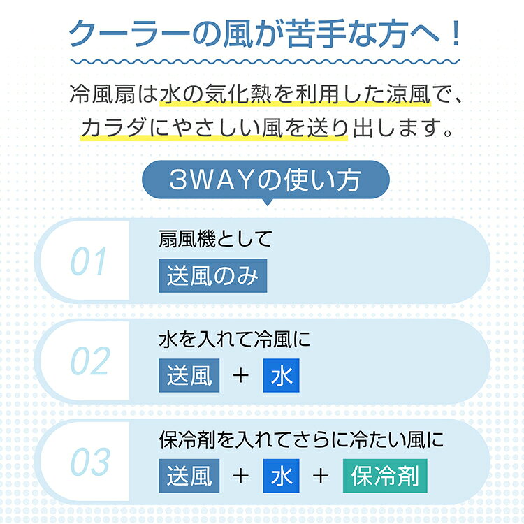 【先着クーポンで10,000円OFF】【送料無料】冷風扇 スポットクーラー ポータブルエ...