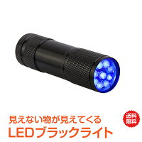 【安心の1年保証】紫外線ライト ハンディライト LEDライト 紫外線 懐中電灯 UVライト ブラックライト 見える 掃除 トイレ ペット 釣り 宝石鑑定 鉱物 天然石 蛍光性 確認 UVレジン ジェルネイル 硬化 アルミ製 プロ zk173 新生活 生活用品 家電 #うちで過ごそう