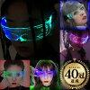 【楽天1位48冠! 4800→1350円!】 ハロウィン コスプレ 2023 LEDサングラス お面 光...