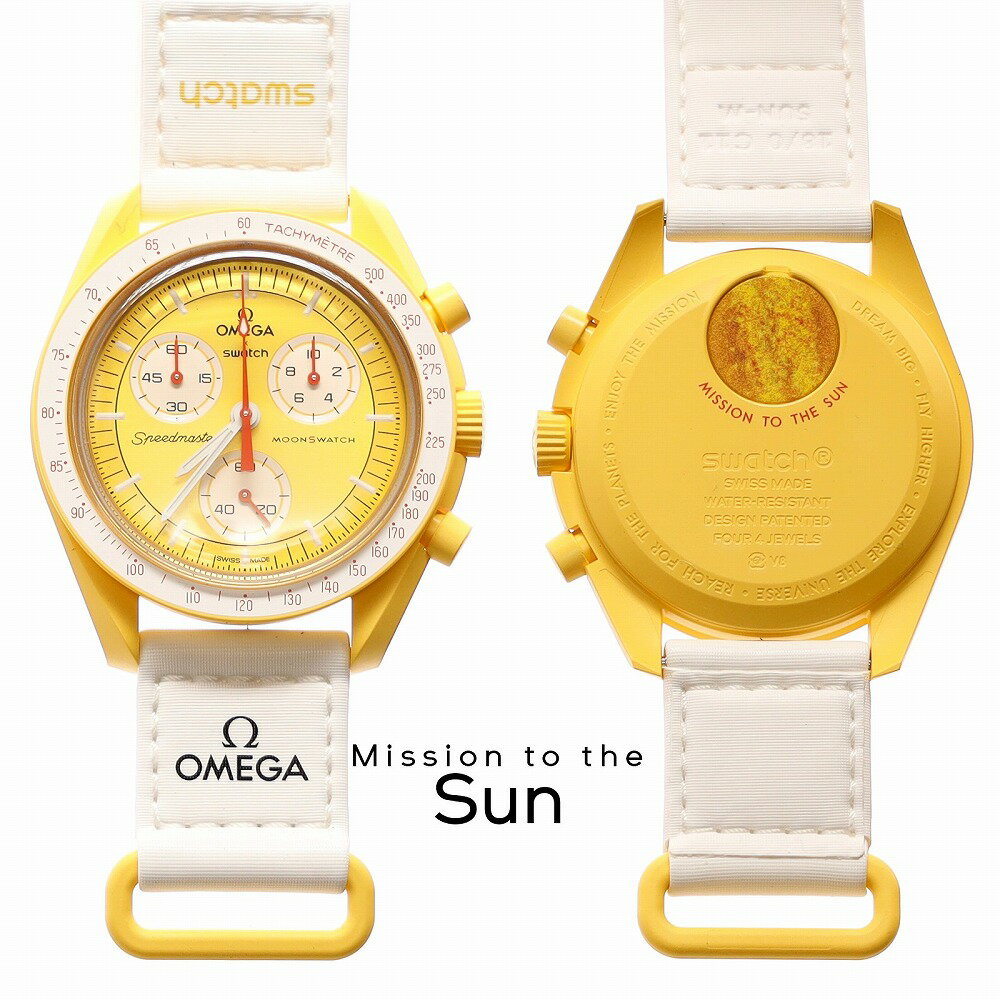 楽天市場】スウォッチ オメガ（文字盤カラーイエロー）（腕時計）の通販