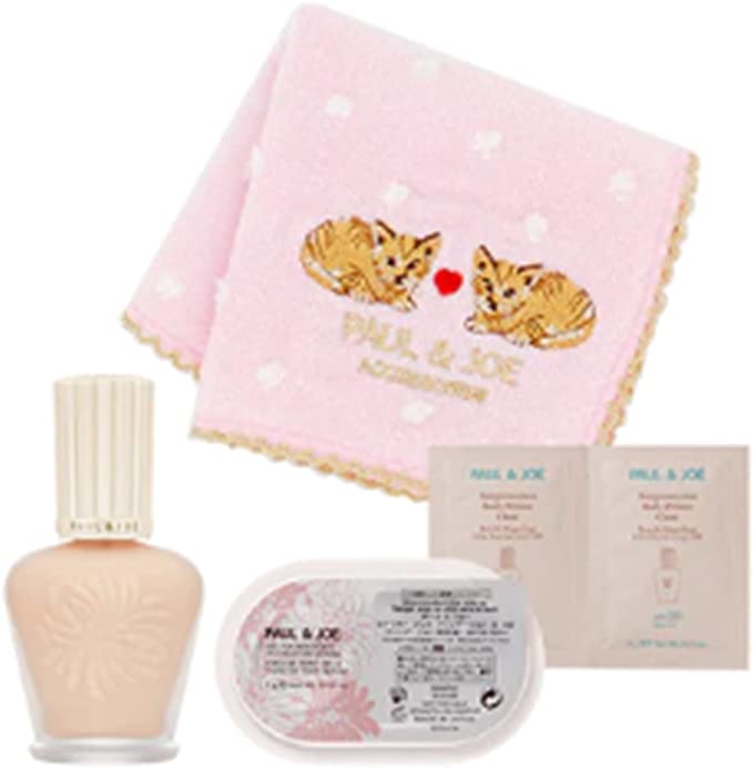 ポールアンドジョー ポール&ジョー 下地 ハンカチ ファンデーション バッグ ポーチ SUMMER BASE MAKE KIT ファンデーション プライマー 01 S 102 タオル ボディー クリア PAUL&JOE 【限定商品】 ピンクのサムネイル