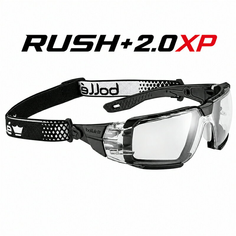 樂天商城 - 【日本未発売 2サイズ展開】 ボレー ラッシュプラス2.0 XP BOLLE RUSH+ 2.0 XP ガスケット ストラップ付 サバゲー アイウェア クリアレンズ 保護メガネ 防曇 防傷 ボレーセーフティ BOLLE SAFETY サバイバルゲーム ミリタリー コスプレ ゴーグル