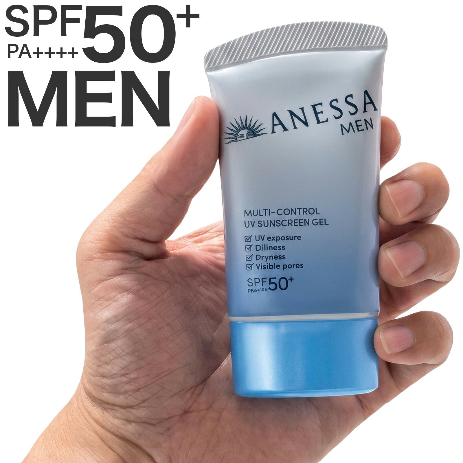 ■商品名／商品タイトル資生堂 アネッサ マルチ コントロールUV ジェル 40g ANESSA SPF50+ PA++++ メンズ オールインワン 日焼け止め スーパーウォータープルーフ■商品説明文紫外線ケアとスキンケアを1本で行えるメンズ向けオールインワンUVジェルです。SPF50+・PA++++で、スーパーウォータープルーフ処方により汗や水に強い設計です。皮脂吸着＆固化パウダーを配合し、テカリを長時間防ぎます。化粧水・乳液の役割も兼ね、洗顔後のスキンケアをワンステップで完了できます。さらっとしたテクスチャーでべたつきにくく、顔・首から体まで使用できます。アセチルヒアルロン酸Naなどの保湿成分を配合。クリアハーバルの香り。■容量：40g■備考JANコード：4909978270032ブランド：ANESSA（アネッサ）／資生堂SPF／PA：SPF50+・PA++++耐水性：スーパーウォータープルーフ香り：クリアハーバルの香り使用方法：顔・首は洗顔の後、適量をとりムラなく丁寧になじませます。体は容器から直接線状にとり、円を描くようになじませます。汗をかいたときやタオルで拭き取った後は塗り直してください。使用上の注意：目に入らないよう注意してください。衣服に付着した場合は塩素系漂白剤を使用せずに洗浄してください。■広告文責：株式会社ALICE INTELLIGENCE0643063560■商品区分：化粧品