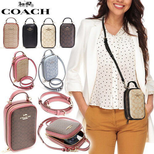 COACH コーチ ポシェット キャンバス coach スマホケース iphone 14 1...