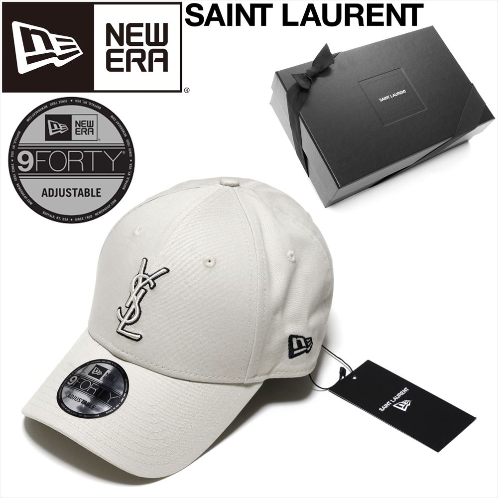 ニューエラ イヴサンローラン 帽子 キャップ コラボ コラボキャップ NEW ERA YSL MONOGRAM CAP Saint Laurent ID687687YCL369248 モノグラムキャップ ブランドキャップ ハイ ブランド