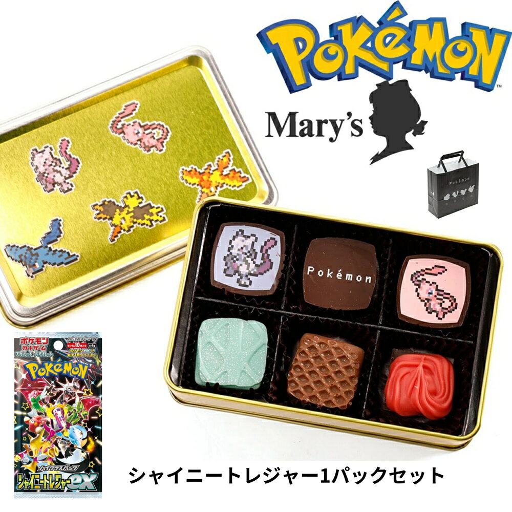 ポケモン meets メリーチョコレート　アソートボックス スペシャル 6個入 バレンタイン チョコレート チョコ 義理 職場 本命 有名 おしゃれ アソート ばらまき スイーツ 送料無料 会社 ホワイトデー お返し おしゃれ