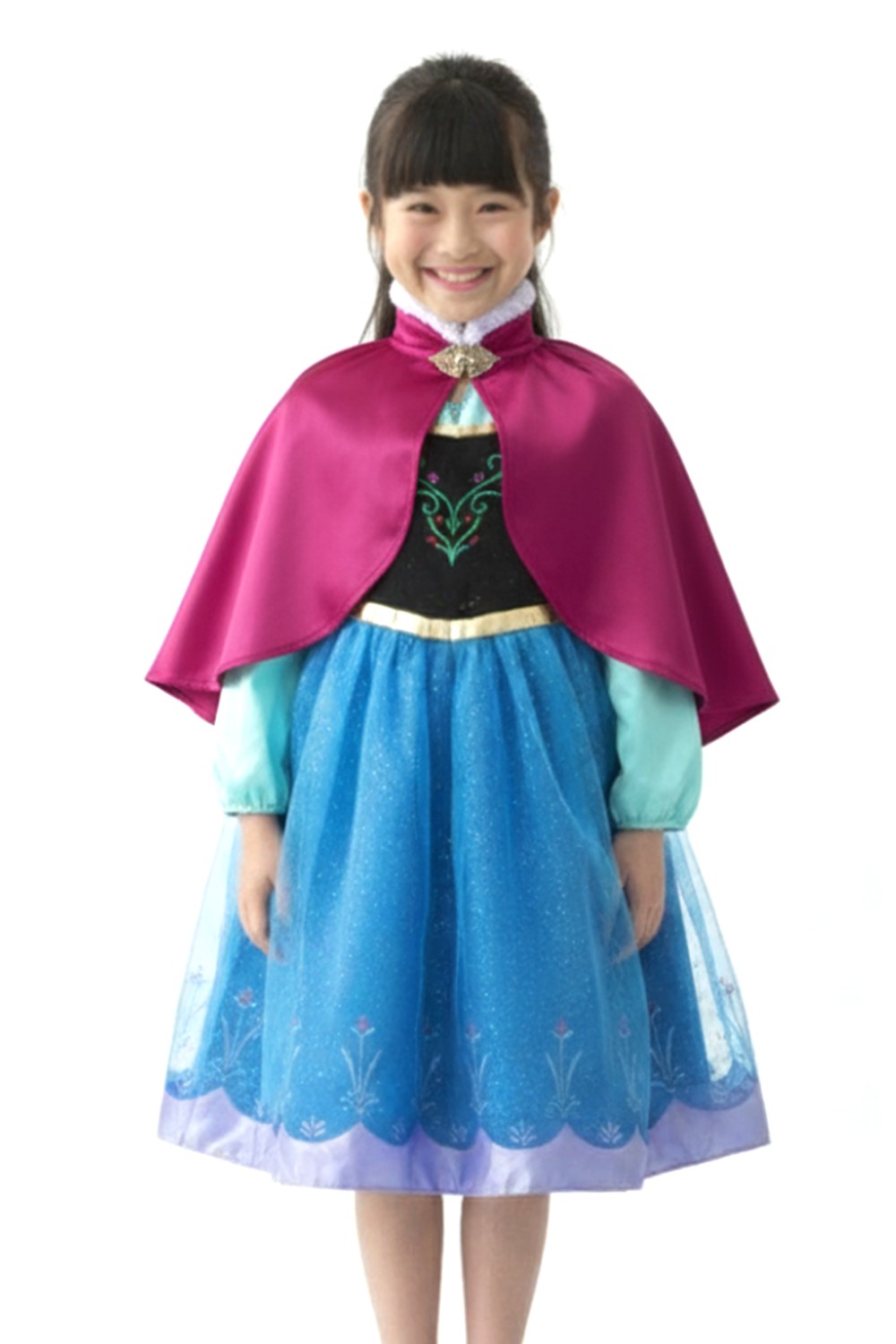 ディズニー アナ キッズ用ドレス アナと雪の女王 100cm 110cm 120cm 子ども 衣装 子供 こども ハロウィン コスプレ alice00-10004498 インポートショップ アリス サンプル画像3