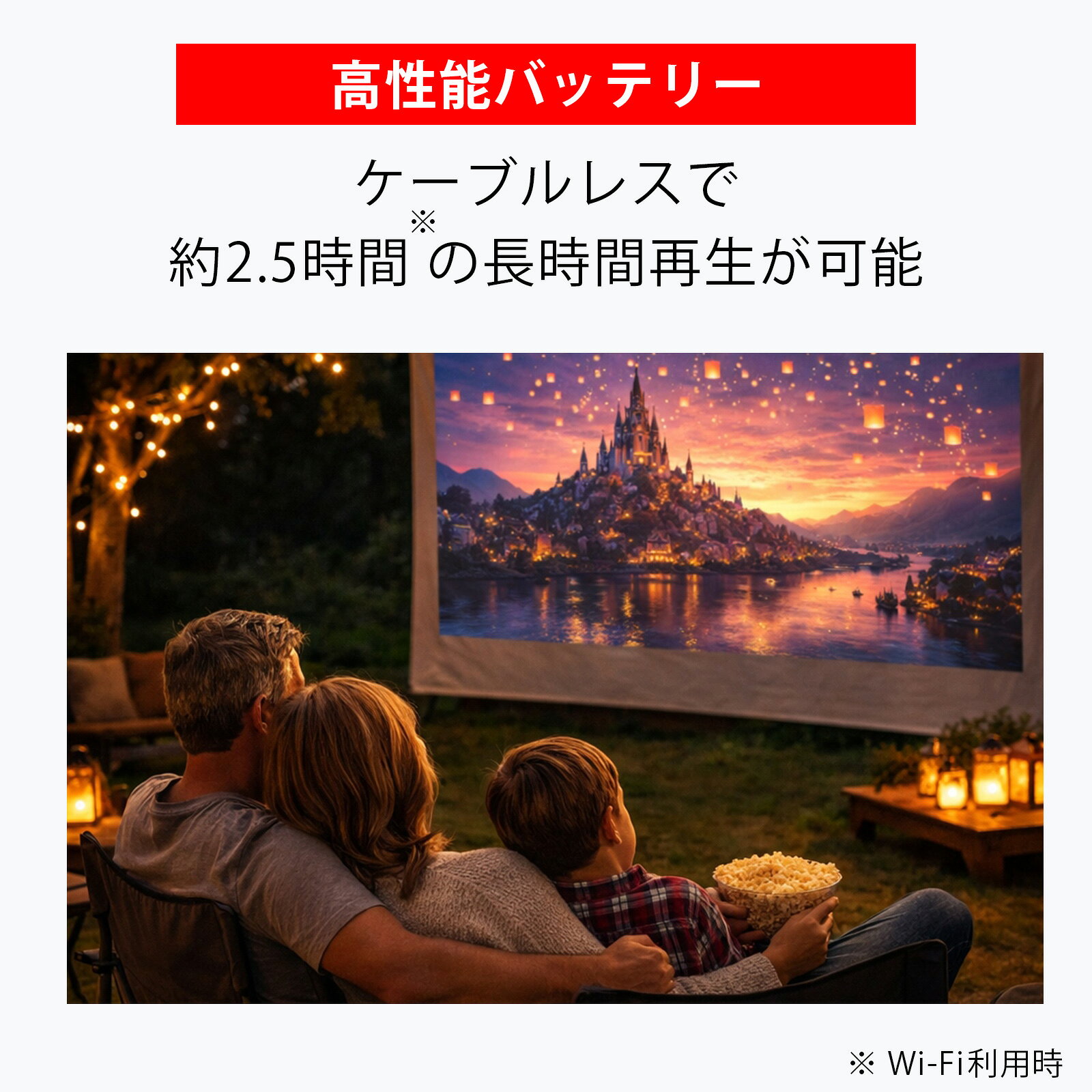 インポートショップ アリスの【18ヶ月保証 ラッピング可】 Anker アンカー Nebula ネビュラ Capsule 3 Laser フルHD モバイルレーザープロジェクター 小型 置き型 映像 4571411217692 D2426N12｜アングル3