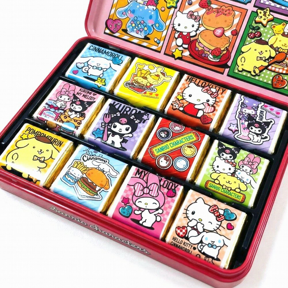 サンリオキャラクターズ×ゴンチャロフ サンリオキャラクターズ コレクター缶 12個 ゴンチャロフ サンリオ チョコ バレンタイン ホワイトデー キャラクターチョコ