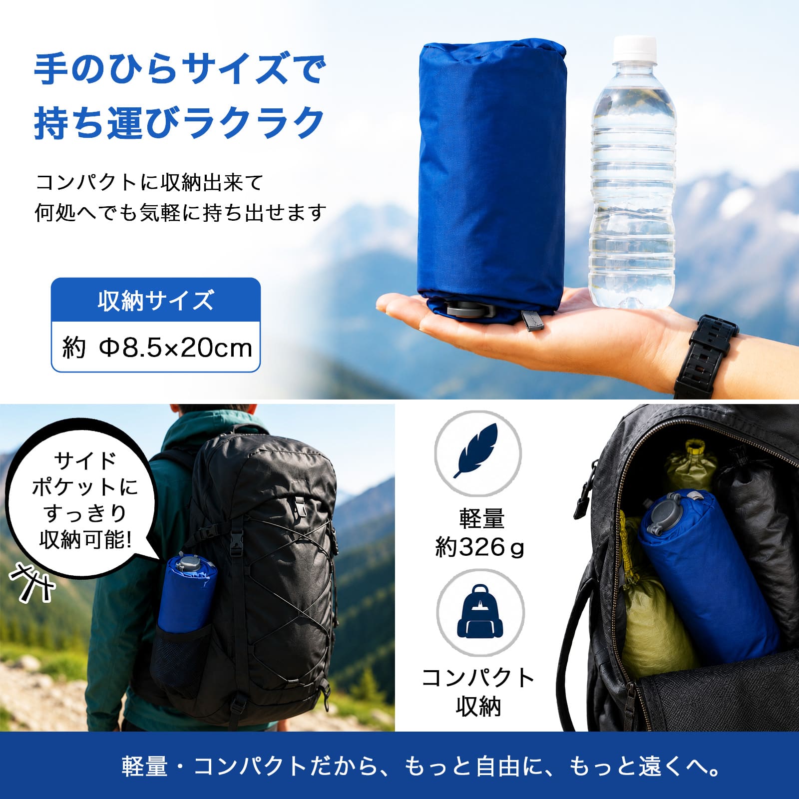 モンベル mont-bell U.L.サーモ エアパッド 90 1134372 スリーピングパッド エアマット シュラフマット 寝袋用マット R値4.9 冬季対応 軽量 326g 厚さ8cm 超軽量 コンパクト 保温 登山 キャンプ テント泊 ファストパッキング ショート ハーフ alice00-10005037 インポートショップ アリス サンプル画像2