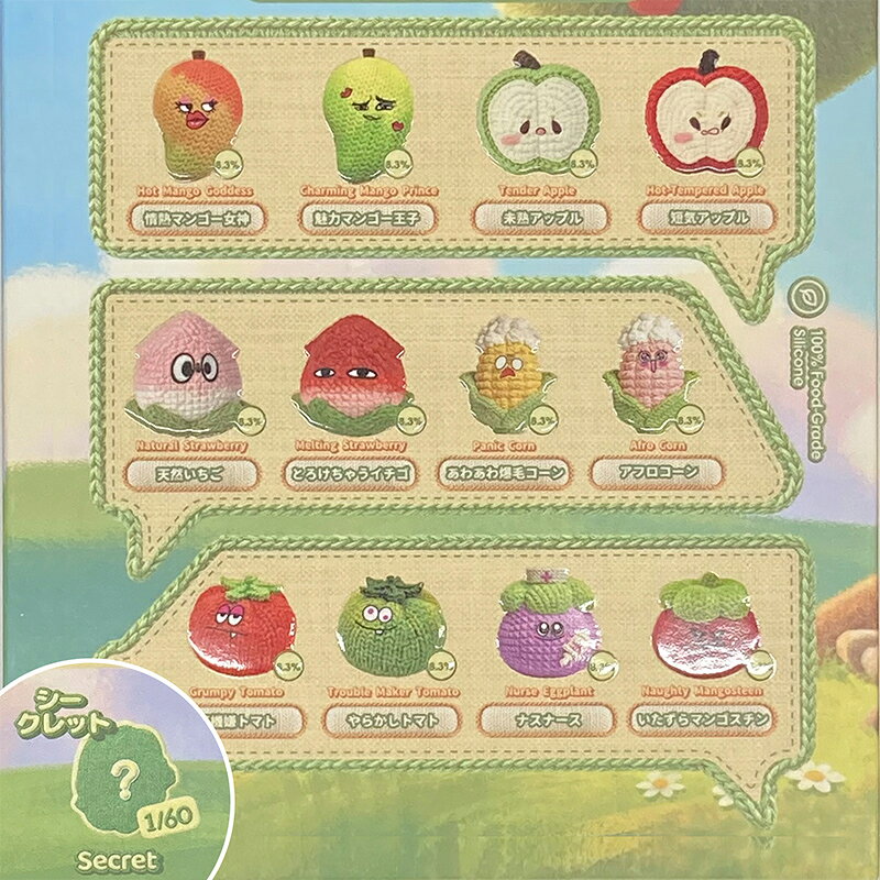 【1ピース】 Mellojoy メロジョイ もこもこ山の野菜＆フルーツパーティー スクイーズ ブラインドボックス 野菜 フルーツ ムースクリーム おもちゃ コレクション ギフト alice00-10005183 インポートショップ アリス サンプル画像3
