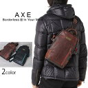 ギフト対応 Details ■Brand AXE アックス ■Item ボディバッグ ■Size 約18×31×8cm ■Color ・ブラック ・チョコ ■重量 約570g前後 ■素材 牛革×ゴート革 ■Spec ・外側 差込ポケット×2 ファスナーポケット×1 ・内部 オープンポケット×1 ファスナーポケット×1 Comment 自然素材をソフトに使いやすく仕上げた、アクセントカラー使いがポイントのカジュアルシリーズ 使い込むほどに馴染み、深い色艶が増し、経年変化を楽しめる素材です。 自然な風合いを重視した素材ですので色落ちする可能性があるため、雨や汗などの水濡れにはご注意ください。 Attention 商品の画像はできる限り現物に近い色になるよう撮影しておりますが、 お使いのモニターやブラウザのカラー設定により誤差が生じてしまう場合がございます。予めご了承ください。