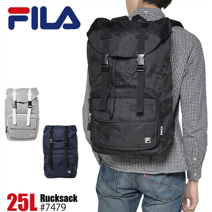 樂天商城 - FILA リュック カブセ型 25L フィラ プリモ 7479 リュックサック 通学 高校生 メンズ レディース 大人 修学旅行