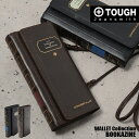 TOUGH タフ 長財布 お財布ポシェット BOOKAZINE 69004 ショルダーベルト付き メンズ 革 バッファローレザー