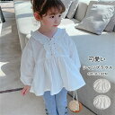 長袖ブラウス 女の子 シャツブラウス 白シャツ 子供服 キッズ トップス おしゃれ かわいい フリル 入園式 卒園式 入学式 卒業式 発表会 音楽会 幼稚園 小学生 おしゃれ 可愛い 韓国 子供服 ホワイト 春 秋 七五三 誕生日 プレゼント お出かけ 送料無料