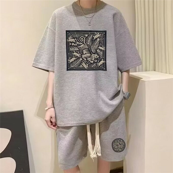 セットアップ メンズ Tシャツ ショーツ 半袖 短パン 半袖Tシャツ パンツ 大きいサイズ ゆったり ジャージ ジムウェア トレーニング スポーツ アウトドア 大人 カジュアル 春 夏 夏服 ファッション メンズファッション ストリート 通気性 涼しい【送料無料】