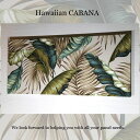 ファブリックパネル アリス Hawaiian CABANA 90×40cm カバナ ハワイアン トロピカル 葉 植物 おすすめ 壁飾り アート ボード インテリア 南国　【BKF】