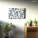 ファブリックパネル 北欧 アートパネル HOKKO M ホッコ 60×40cm ブルー ホワイト おしゃれ インテリア リビング 玄関 廊下 寝室 完成品 取り付けフック付き(賃貸OK)