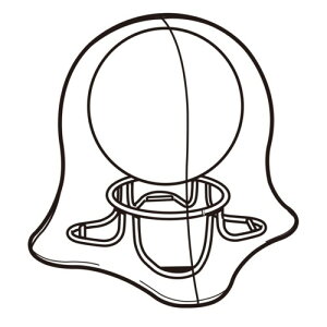 SPICE ジェリーフィッシュチェア ドットレッドエクササイズ フィットネス 運動 体操 ストレッチ 柔軟 スポーツ 北欧通販格安セール情報 楽天 通販