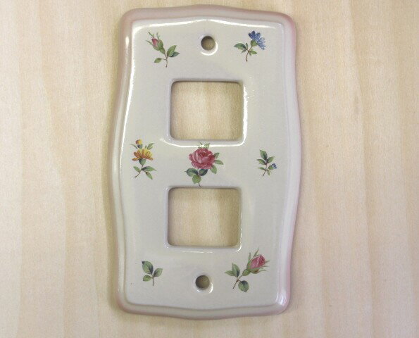プランドパリ フランシーヌローズ　スイッチカバー2口【アリスの時間】★