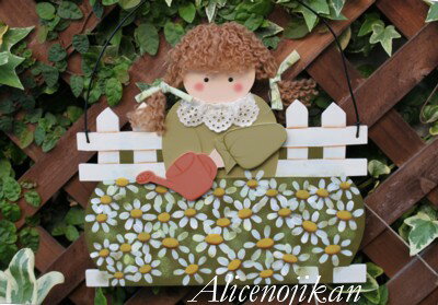 マーガレットコート【カントリー調 ガーランド ウェルカムプレート プレート かわいい ウェルカムボード ボード ガーデニング ガーデニング雑貨】★