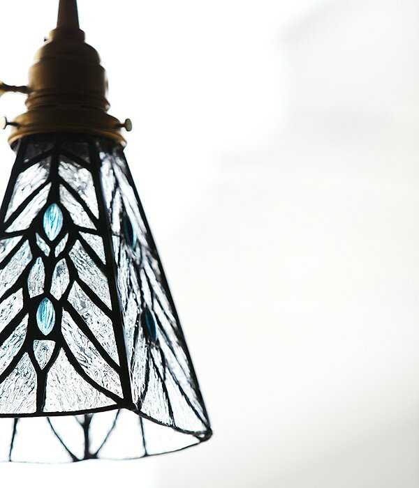 ■　Stained glass-pendant Tears ガラスシェード (ステンドグラスペンダント ティアーズ)　照明 シェードのみ