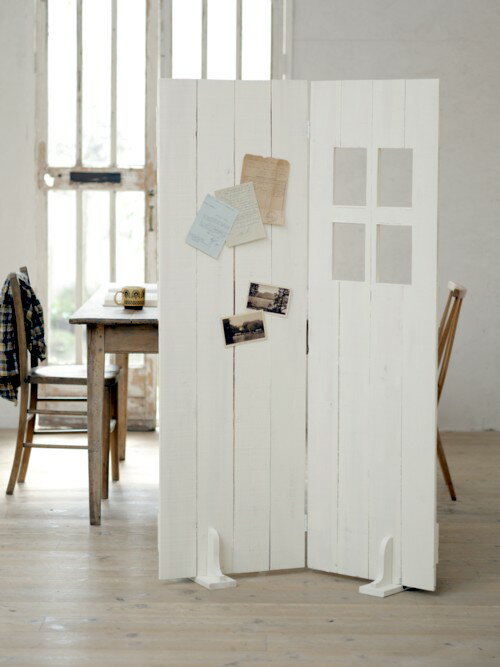 【国産杉】板壁パーテーションウインドタイプ(格子窓付き)【アリスの時間】★