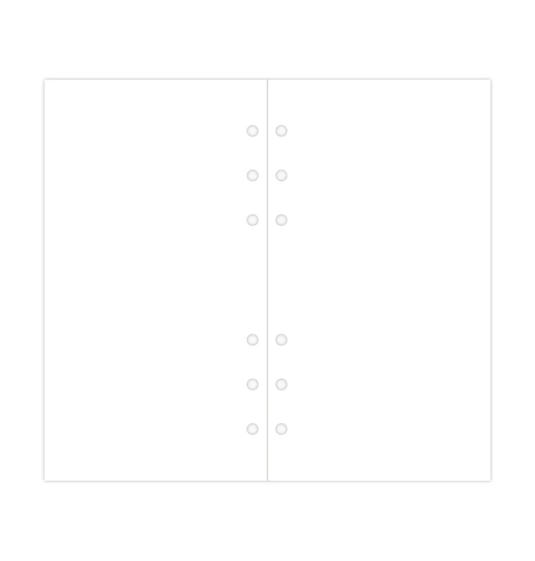 ファイロファックス システム手帳 リフィル バイブルサイ 無地 ホワイト バリューパック Filofax 6穴