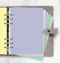 ファイロファックス システム手帳 リフィル A5サイズ パステル 方眼紙 Filofax 6穴 132612 デスクサイズ