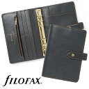 ファイロファックス システム手帳 マルデン 特別版 バイブルサイズ チャコール Filofax Malden Special Edition Charcoal 022693 本革 聖書サイズ 6穴 リング径23mm 2024年ダイアリー付き ベルトボタン留め式